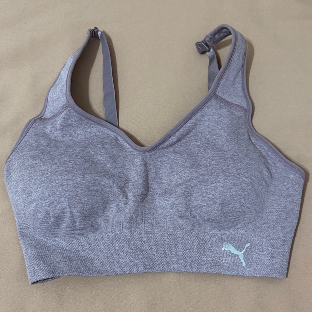Puma light purple Seamless Sports Bra